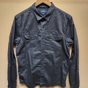 Well Worn Long Sleeve Oxford Shirt Black